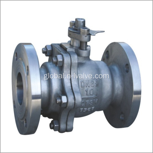 Valves for Refinery Industrial Bare Shaft Floating 2 PCS Casted Ball Valve Supplier